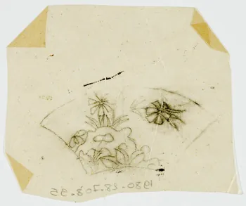 dessin Poncif à motif végétal 1980.28.708.95 Photo