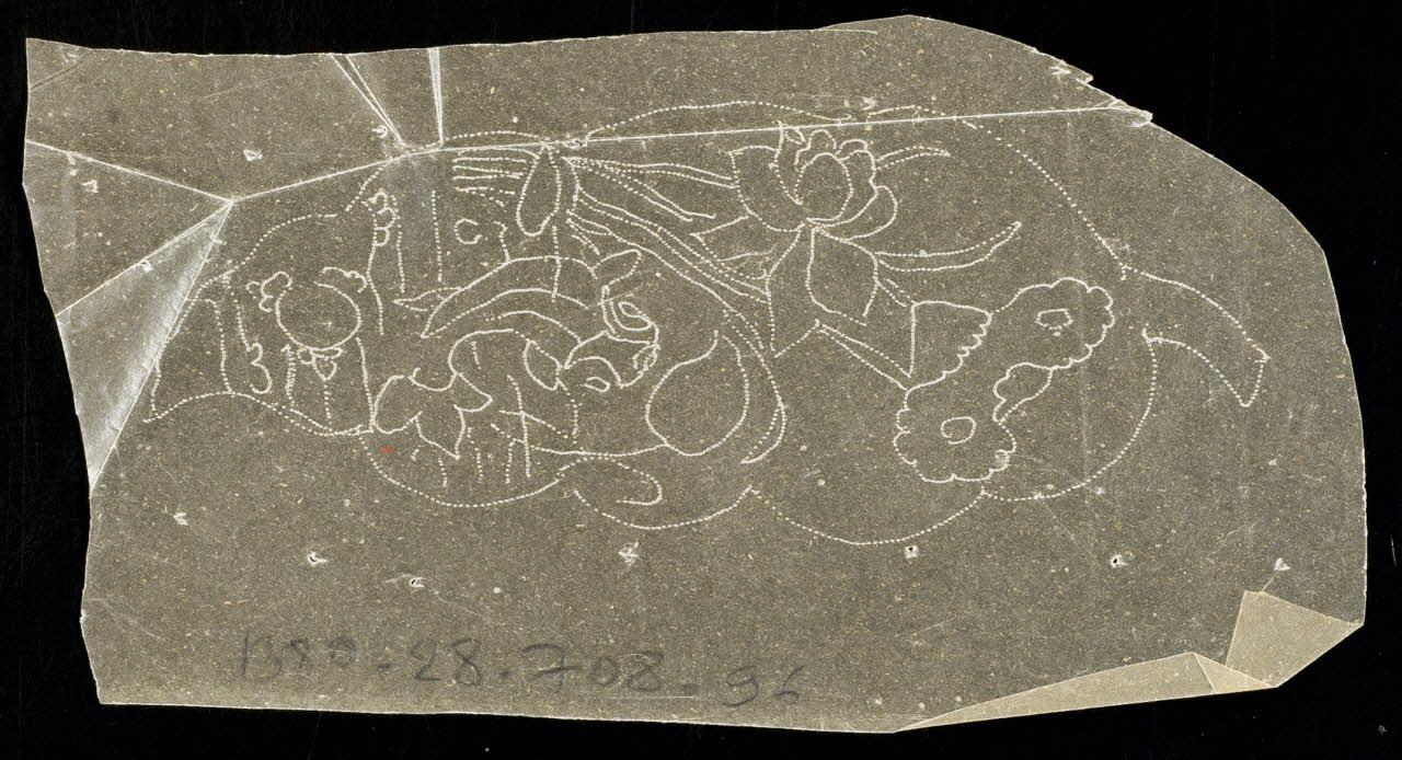 dessin Poncif à motif végétal 1980.28.708.96 Photo