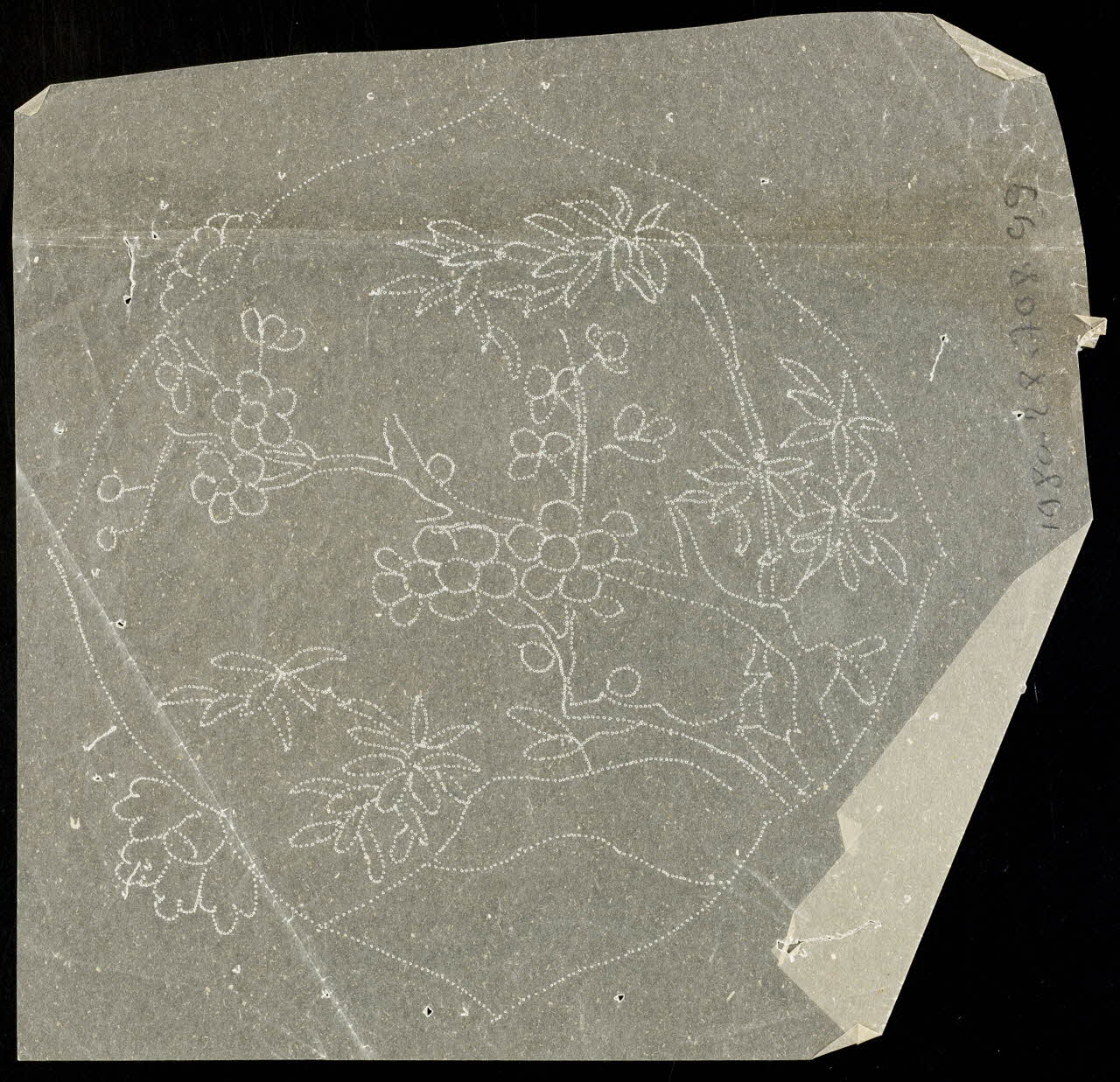 dessin Poncif à motif végétal 1980.28.708.99 Photo