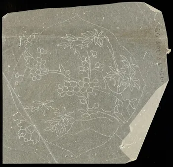 dessin Poncif à motif végétal 1980.28.708.99 Photo