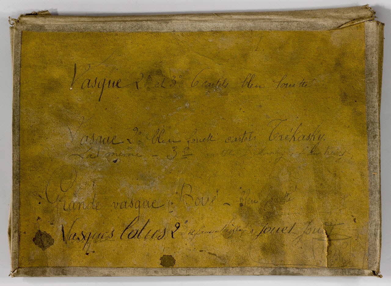 Porcelainerie Samson, Montreuil ensemble Caches et un poncif pour porcelaines d'inspiration chinoise 1980 1980.28.711.1/185 Photo