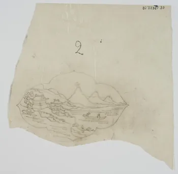 dessin Paysage asiatique 1980.28.715.37  Photo