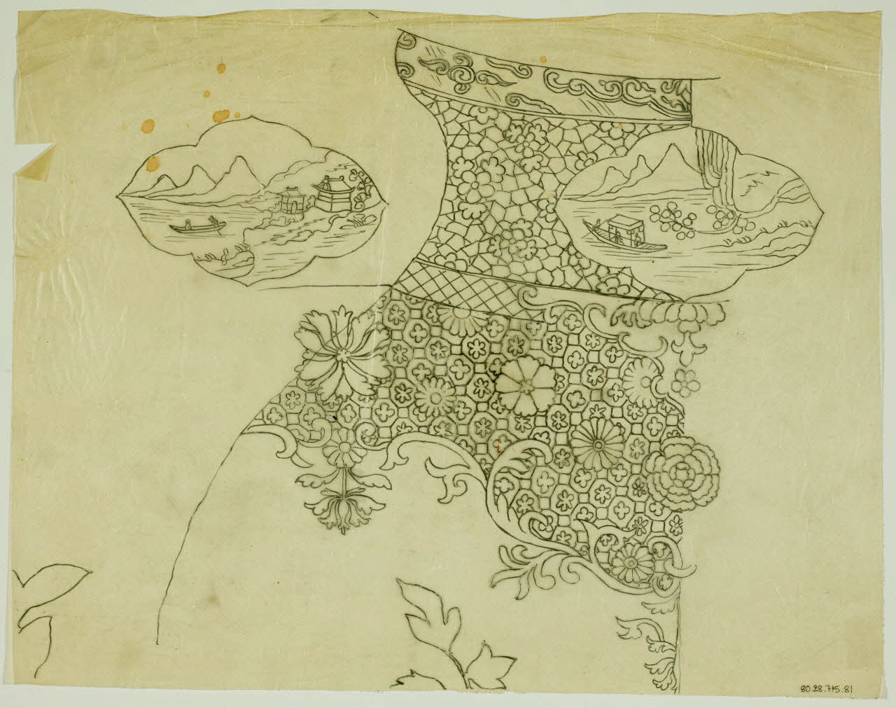 dessin Paysages asiatiques 1980.28.715.81 Photo