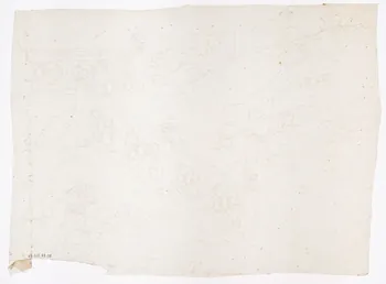 dessin Poncif représentant une balustrade et des motifs floraux 1980.28.715.84 Photo