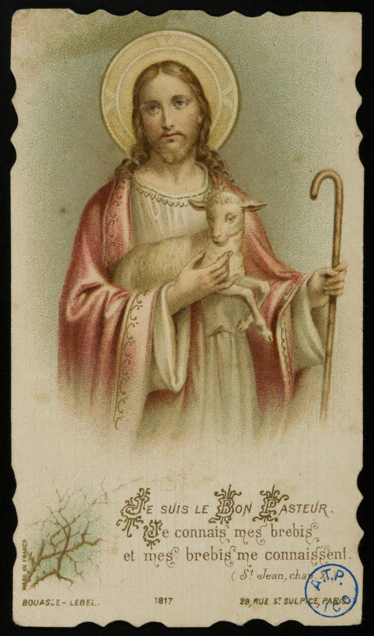 image pieuse JE SUIS LE BON PASTEUR. 1980.31.102 Photo
