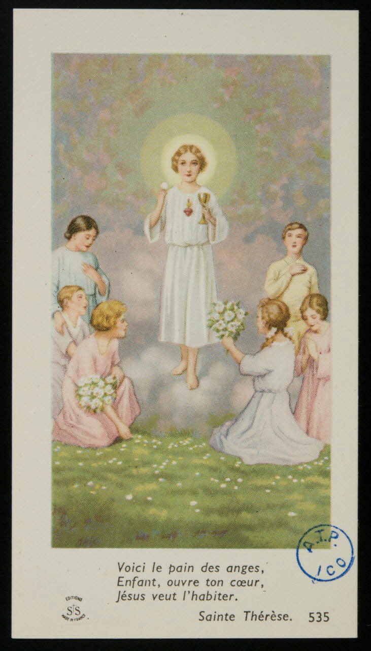 image pieuse Voici le pain des anges, 1980.31.107 Photo