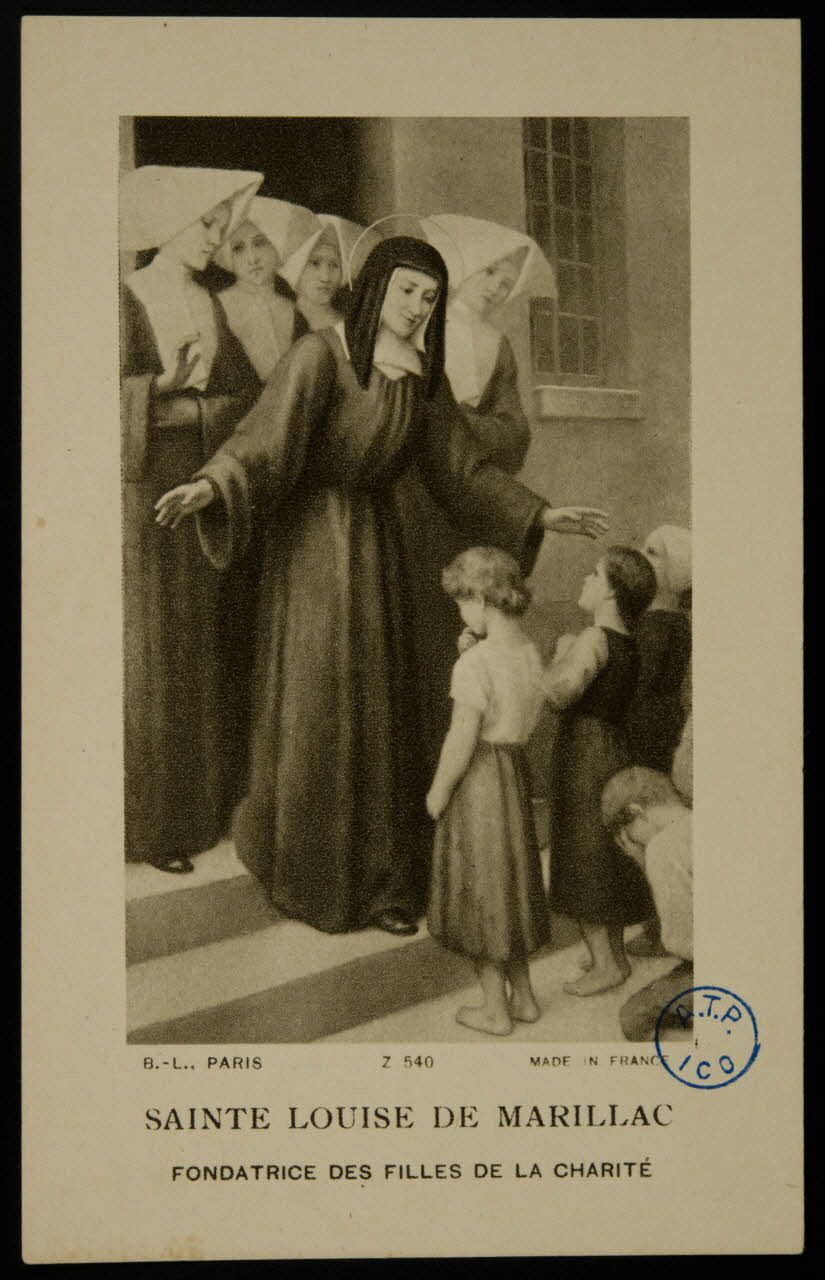 image pieuse SAINTE LOUISE DE MARILLAC 1980.31.121 Photo