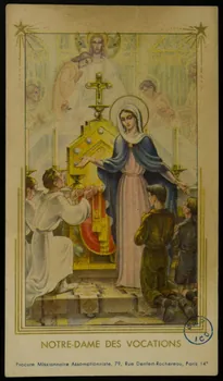 image pieuse NOTRE-DAME DES VOCATIONS 1980.31.123 Photo
