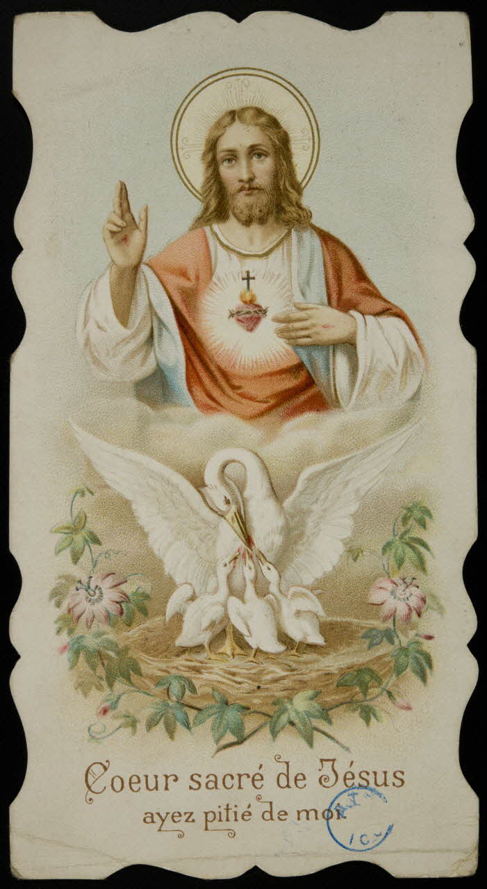 image pieuse Coeur sacré de Jésus 1913 1980.31.133 Photo