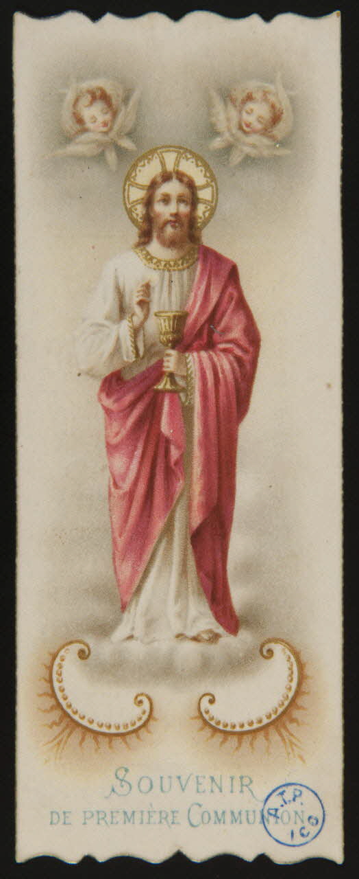 image pieuse SOUVENIR  DE PREMIERE COMMUNION 1899 1980.31.14 Photo