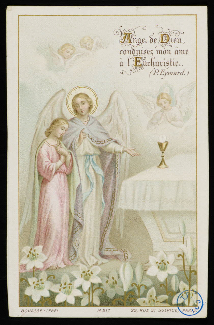 Bouasse-Lebel image pieuse Eucharistie Paris 1902 1980.31.25 Photo