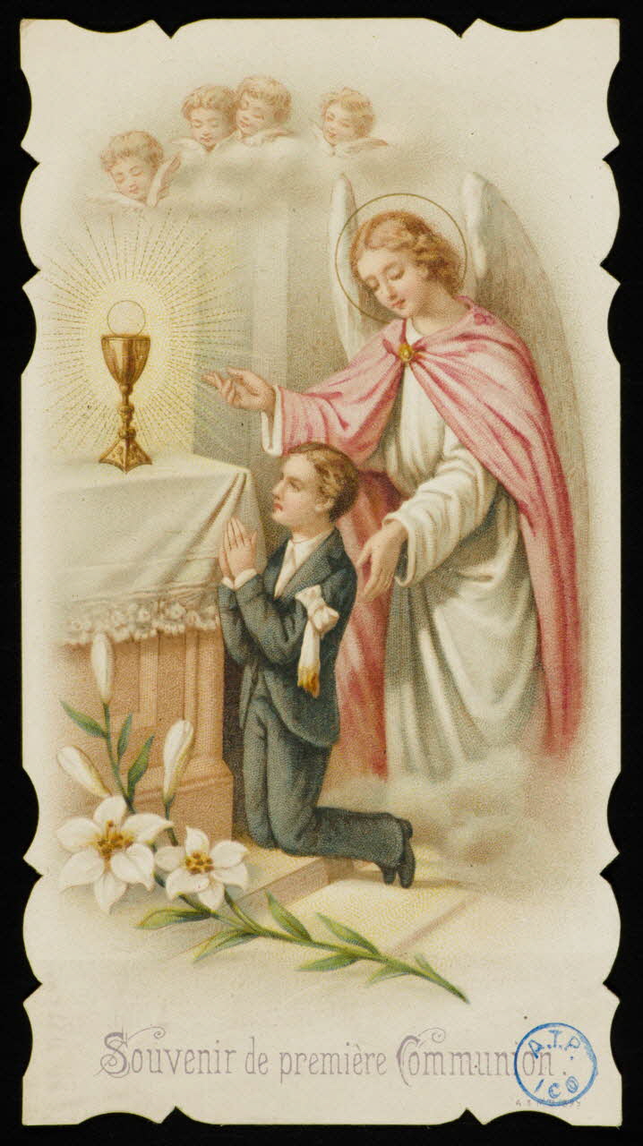 image pieuse Souvenir de première Communion. 1905 1980.31.30 Photo