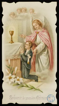 image pieuse Souvenir de première Communion. 1905 1980.31.30 Photo