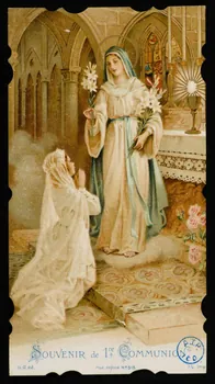 image pieuse SOUVENIR de 1re COMMUNION. 1920 1980.31.44 Photo