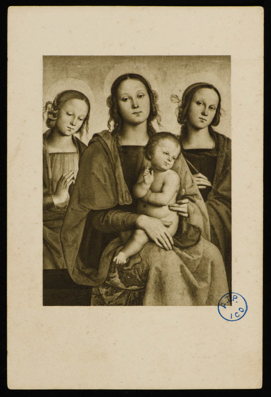 Lemoine image pieuse Vierge à l'enfant Nantes 1923 1980.31.51 Photo