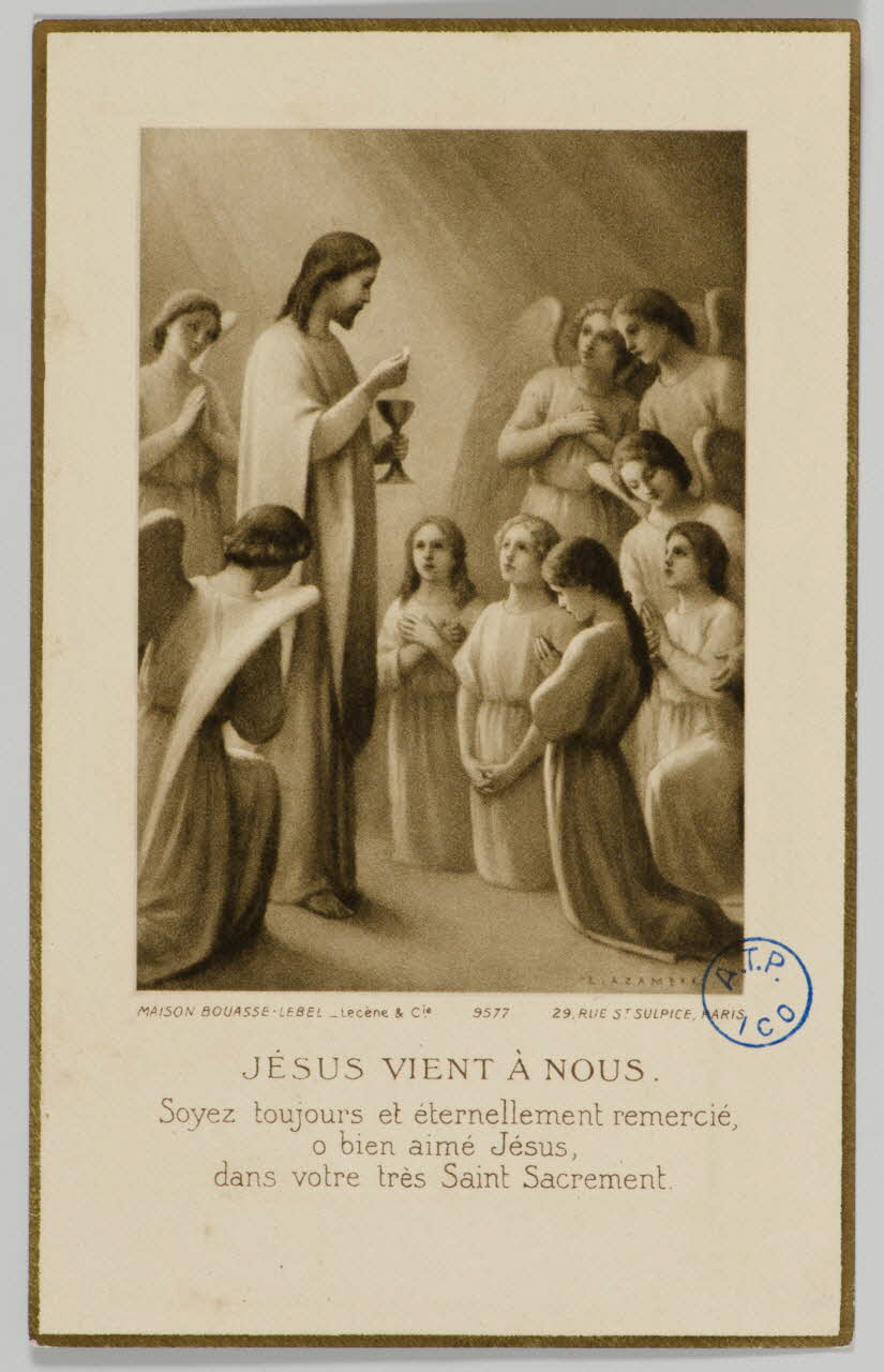 Bouasse-Lebel image pieuse JESUS VIENT A NOUS. Paris 1937 1980.31.60 Photo