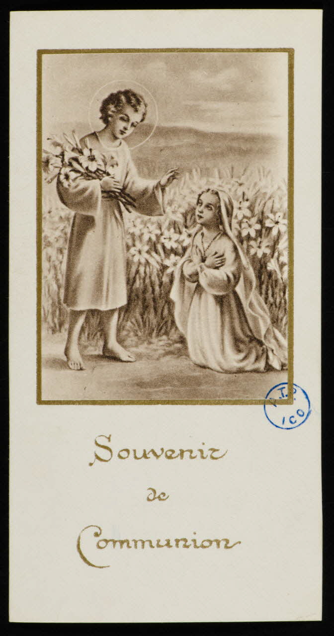 image pieuse Souvenir  de  Communion 1940 1980.31.61 Photo