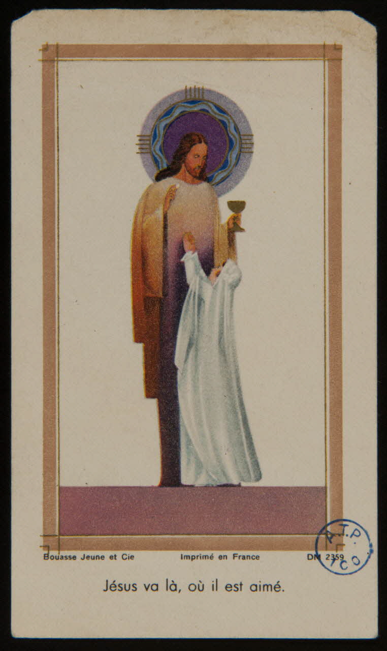 Bouasse-Lebel image pieuse Jésus va là, où il est aimé. Paris 1950 1980.31.71 Photo