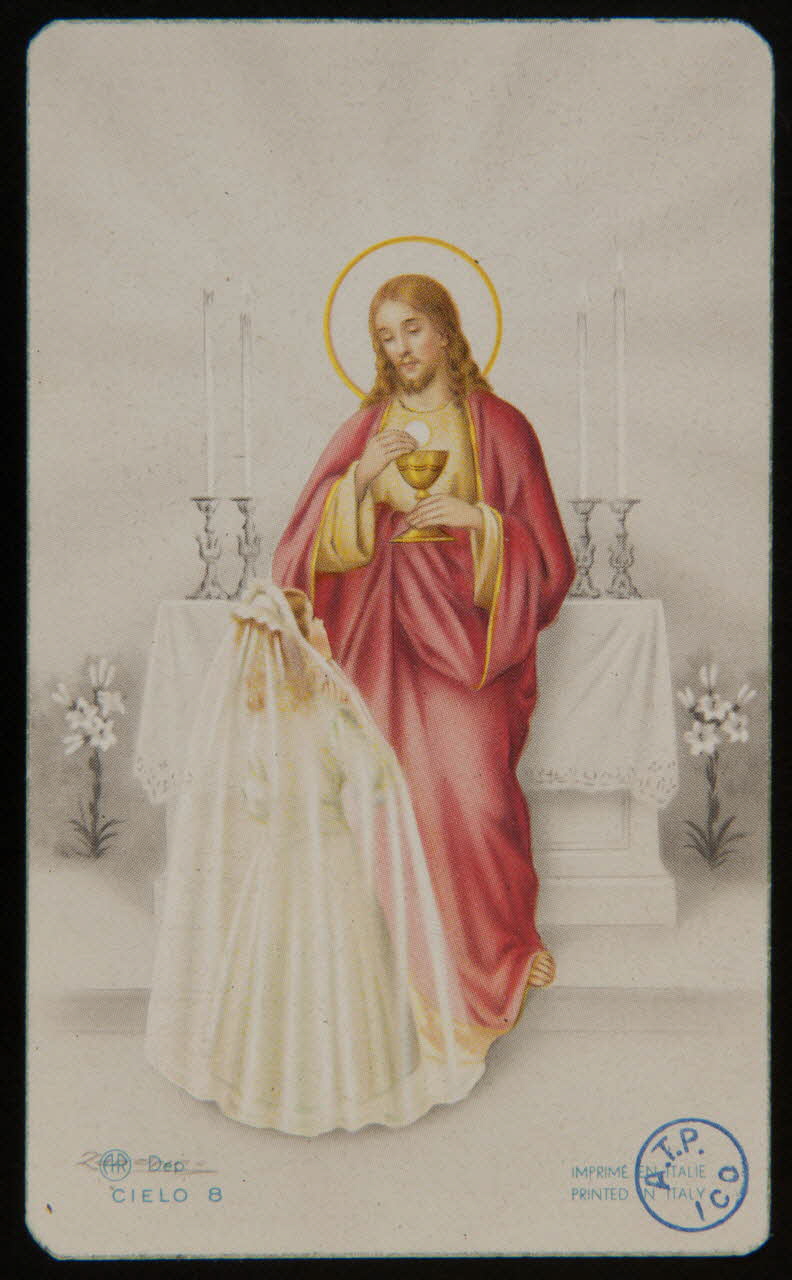 image pieuse Souvenir de communion solennelle 1959 1980.31.77 Photo