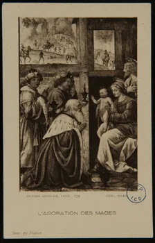 Luini, B. image pieuse L'ADORATION DES MAGES 1932 1980.31.93 Photo