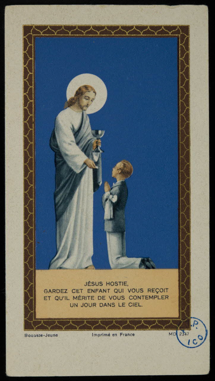 image pieuse Eucharistie 1980.31.99 Photo