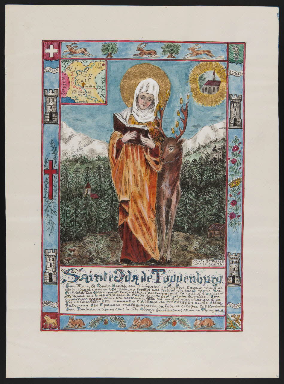 Coincy-Saint-Palais livre d'heures Sainte Ida de Toggenburg 1950 1980.37.11 Photo