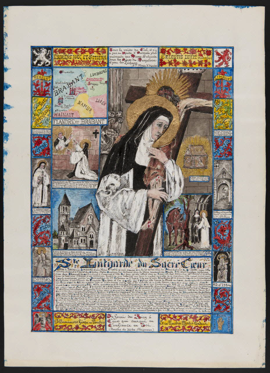 Coincy-Saint-Palais livre d'heures Ste Lutgarde du Sacré Coeur 1953 1980.37.13 Photo