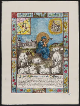 Coincy-Saint-Palais livre d'heures Ste Germaine de Pibrac 1950 1980.37.17 Photo