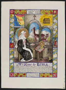 Coincy-Saint-Palais livre d'heures Ste Rose de Lima 1952 1980.37.2 Photo