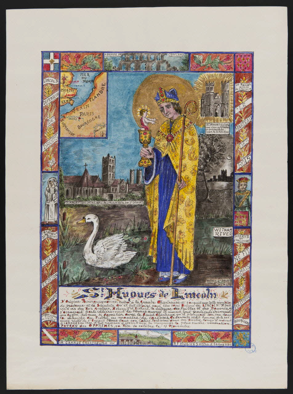 Coincy-Saint-Palais livre d'heures St Hugues de Lincoln 1950 1980.37.36 Photo