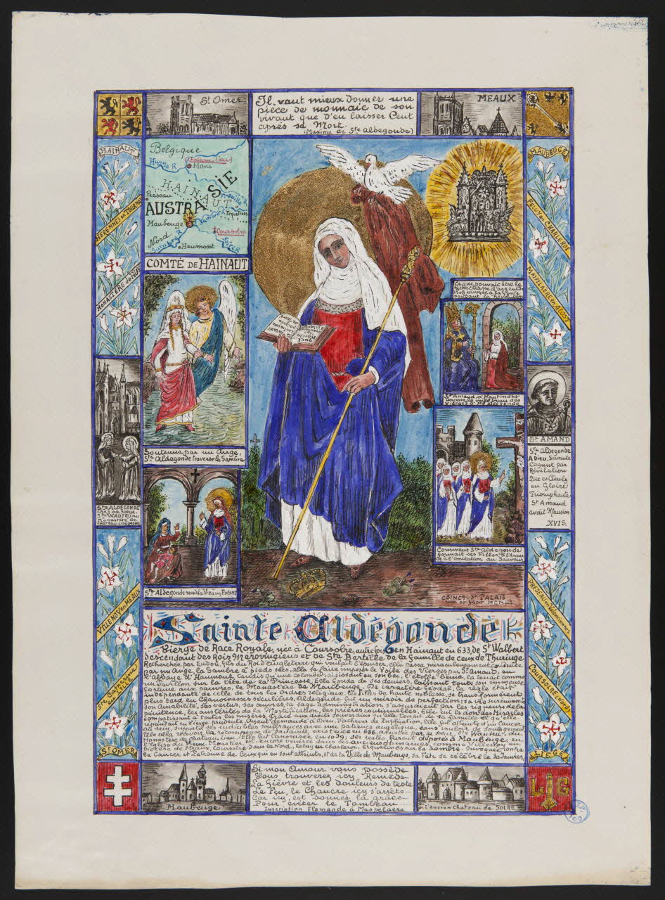 Coincy-Saint-Palais livre d'heures Sainte Aldegonde 1951 1980.37.40 Photo