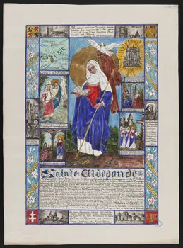 Coincy-Saint-Palais livre d'heures Sainte Aldegonde 1951 1980.37.40 Photo