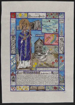 Coincy-Saint-Palais livre d'heures Saint RIGOBERT, Archevêque de Reims 1979 1980.37.5 Photo