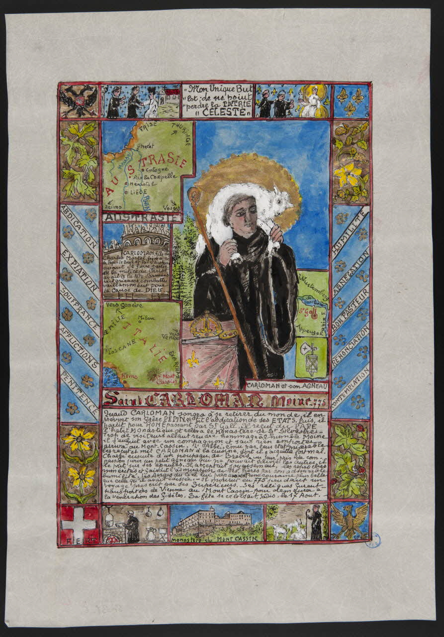livre d'heures Saint CARLOMAN, Moine - 775 1980.37.6 Photo