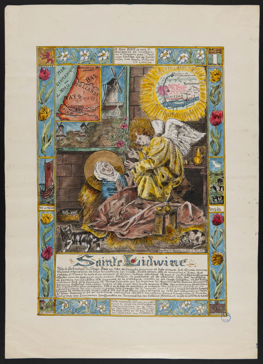 Coincy-Saint-Palais livre d'heures Sainte Lidwine 1950 1980.37.8 Photo