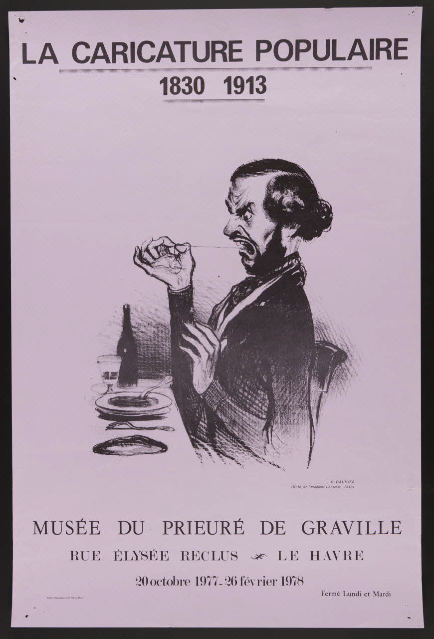 estampe LA CARICATURE POPULAIRE  1830 1913  MUSEE DU PRIEURE DE GRAVILLE 1980.50.12 Photo