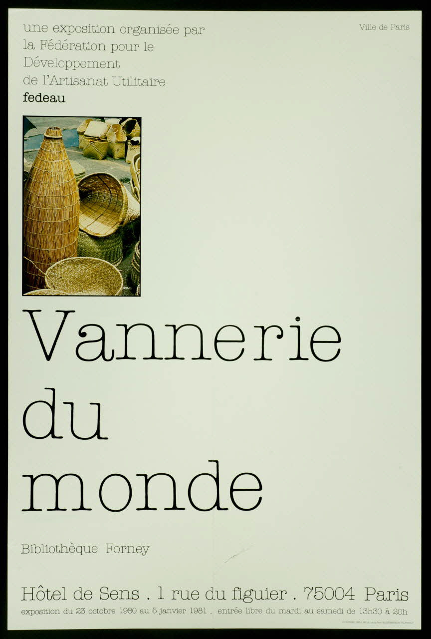 estampe Vannerie  du  monde 1980.50.27 Photo