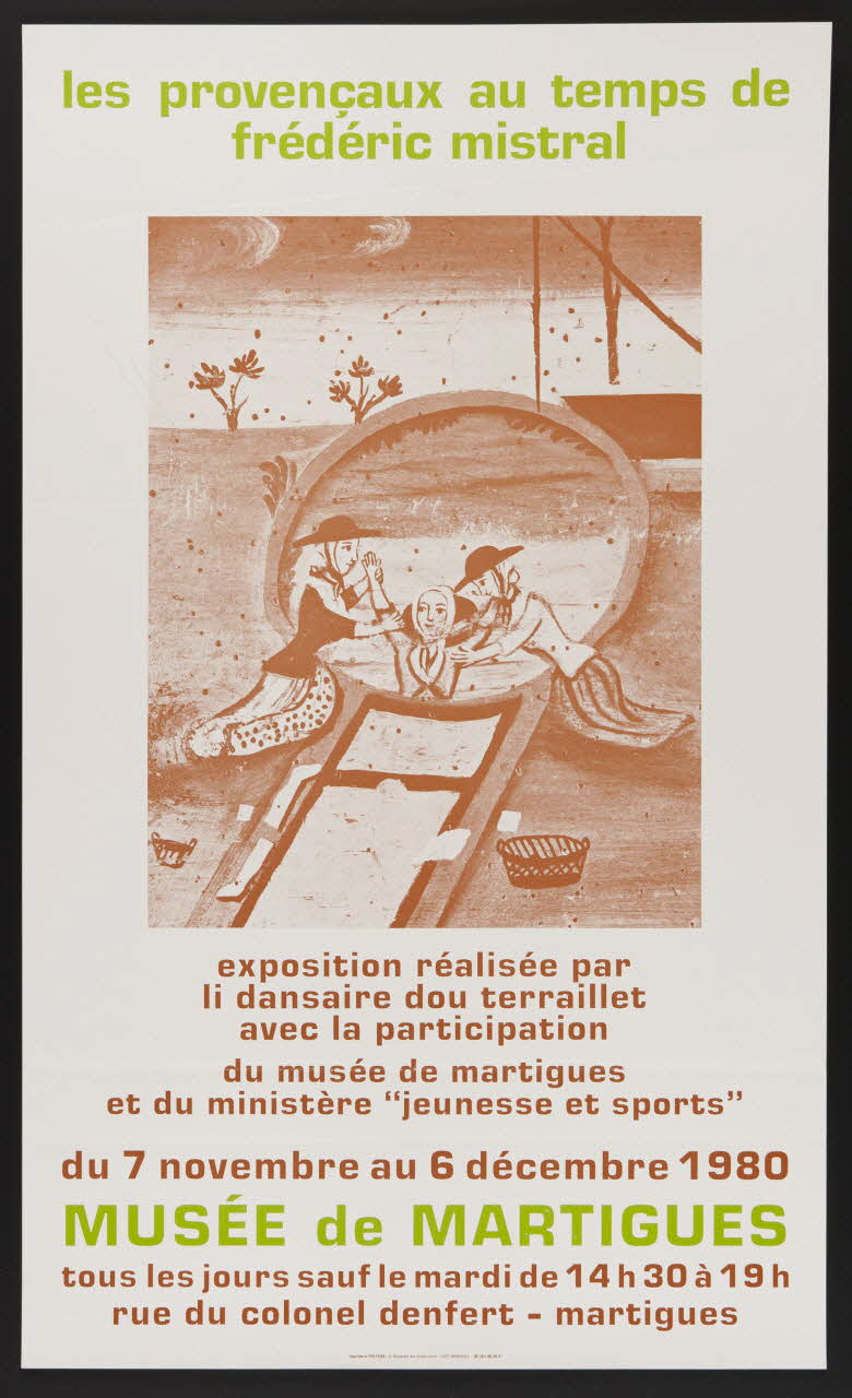 estampe les provençaux au temps de  frédéric mistral 1980.50.28 Photo