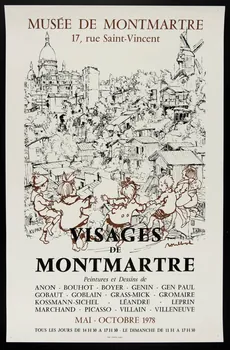 estampe VISAGES  DE  MONTMARTRE 1980.50.5  Photo