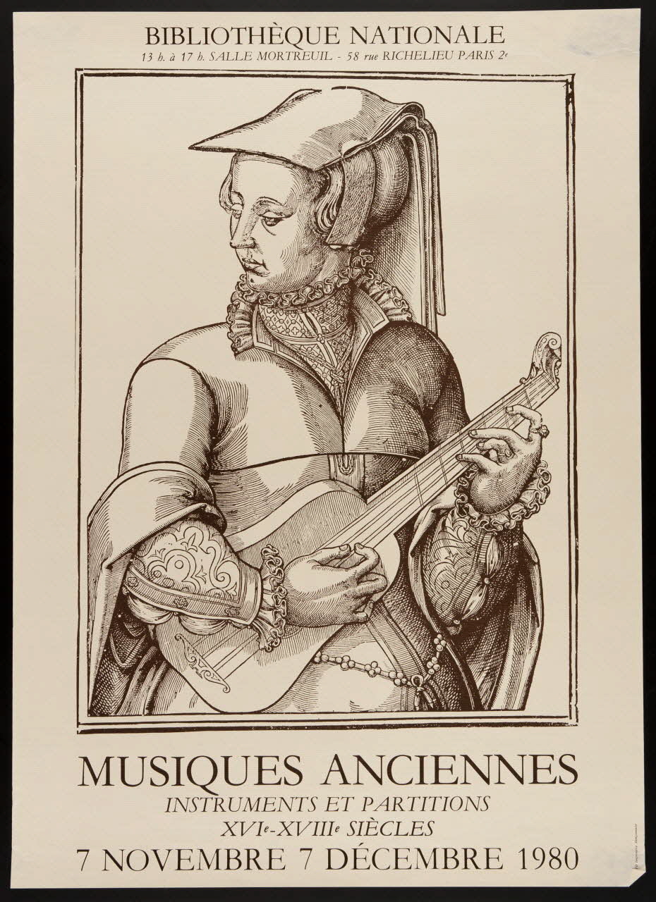 estampe MUSIQUES ANCIENNES  INSTRUMENTS ET PARTITIONS  XVIe - XVIIIe SIECLES 1980.50.50 Photo