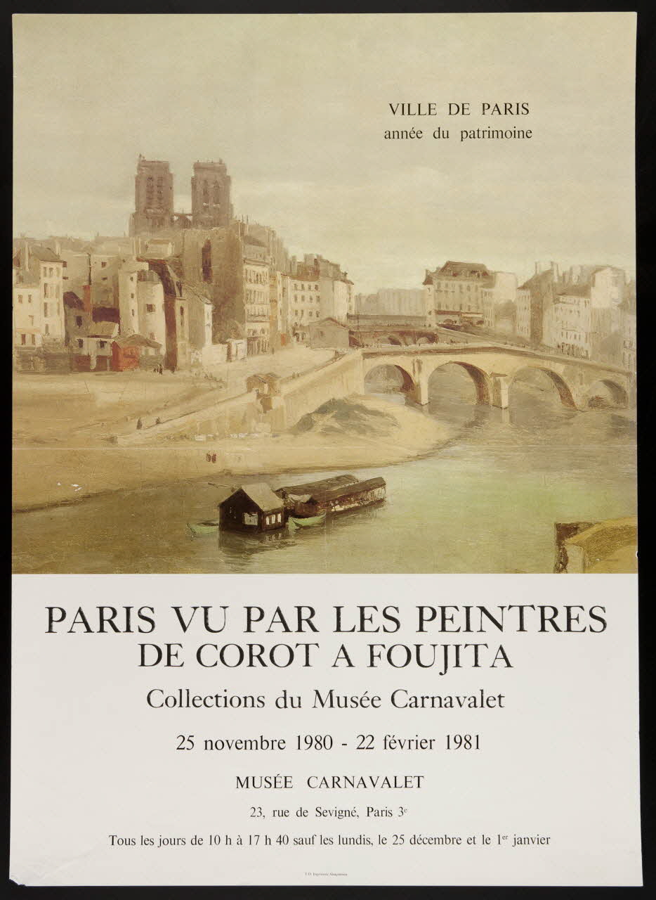 estampe PARIS VU PAR LES PEINTRES  DE COROT A FOUJITA 1980.50.55 Photo