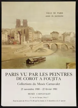 estampe PARIS VU PAR LES PEINTRES  DE COROT A FOUJITA 1980.50.55 Photo