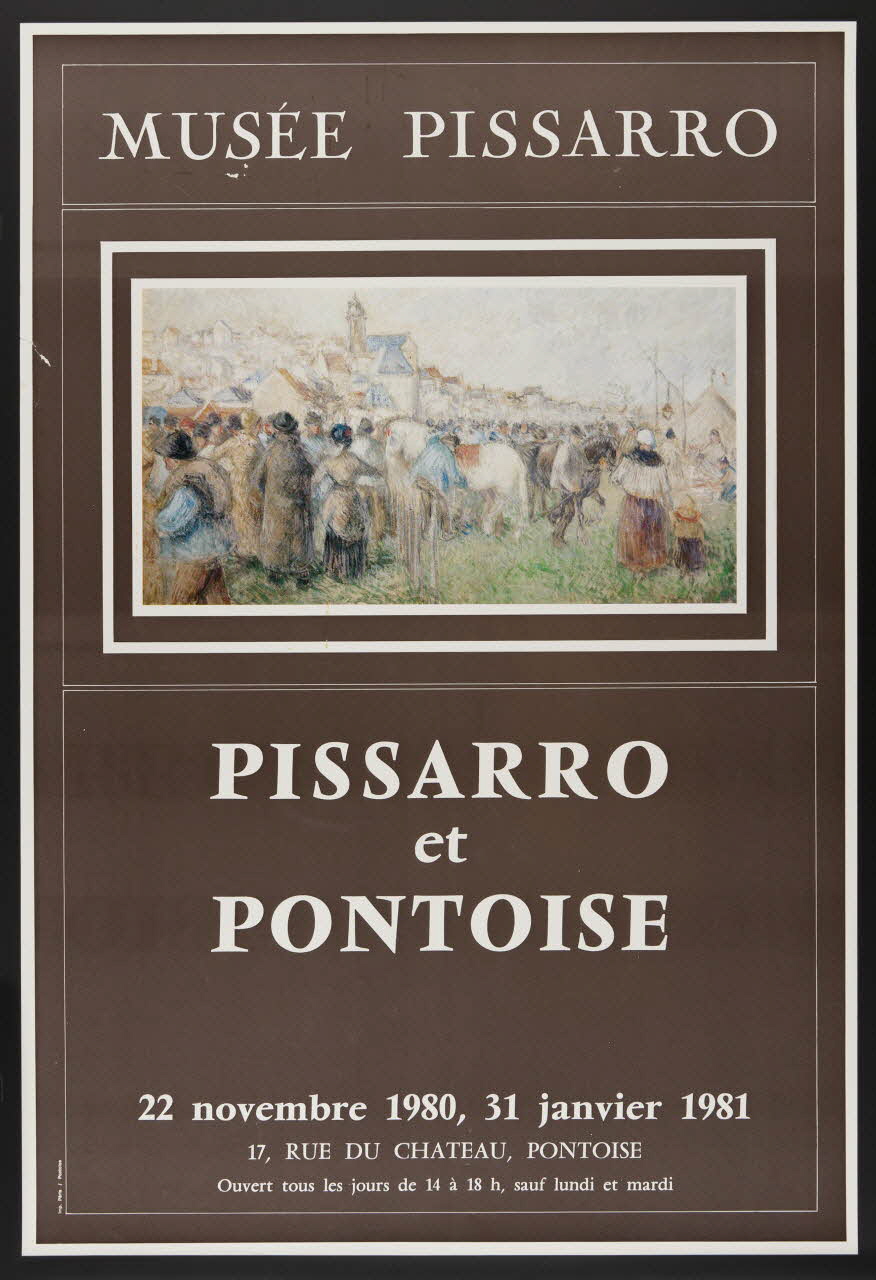 estampe MUSEE PISSARRO  PISSARRO  et  PONTOISE  22 novembre 1980, 31 janvier 1981 1980.50.61 Photo