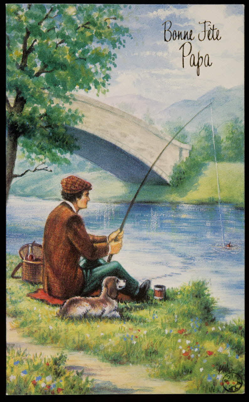 carte de voeux Bonne Fête  Papa 1980 1980.6.17 Photo
