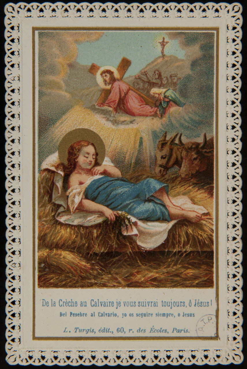 estampe De la Crèche au Calvaire je vous suivrai toujours, Ô Jésus ! 1980.65.4 Photo