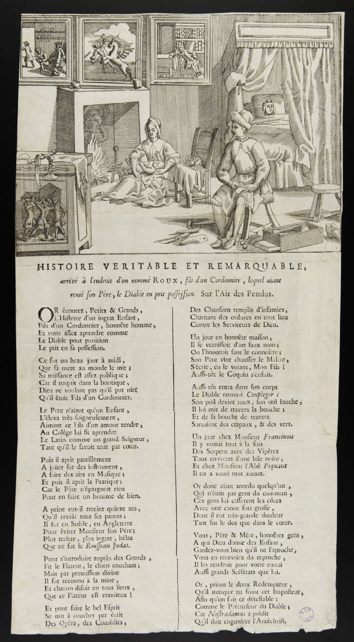 estampe HISTOIRE VERITABLE ET REMARQUABLE 1980.66.25 Photo