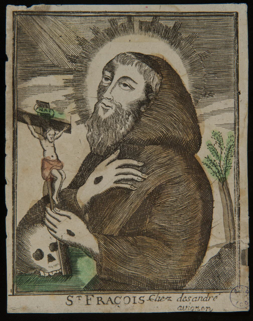 Desandre imagerie ancienne ST FRACOIS (sic) Avignon 1780-1785 1980.66.34 Photo