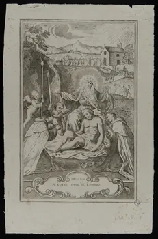 estampe ORAISON  A NOTRE DAME DE LUMIERE Avignon 1837 1980.66.38 Photo