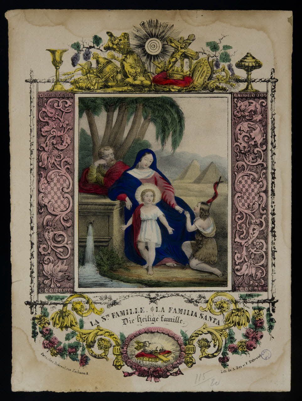 estampe LA STE. FAMILLE. 1980.66.69 Photo