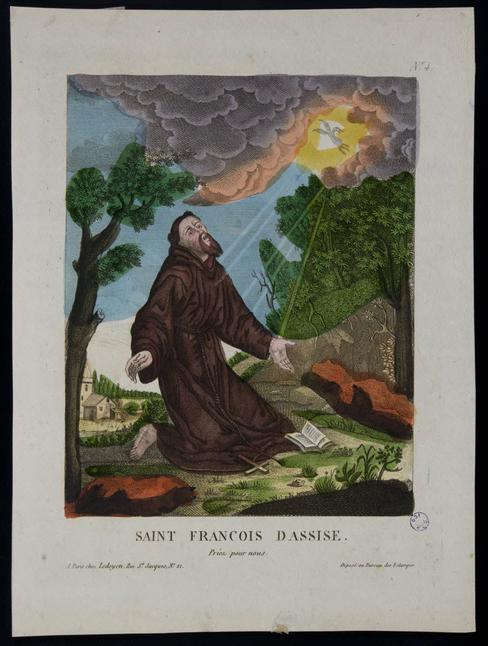 estampe SAINT FRANCOIS D ASSISE. 1980.66.73 Photo